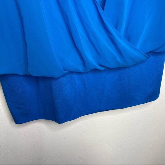Y2K Joseph A  Blouse SZ 1X Cobalt  Blue Women's Drape 1980’s-90’s Boho - Picture 4 of 9